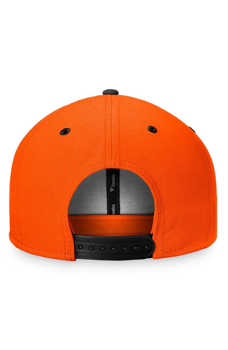 FANATICS Men's Fanatics Branded  Orange/Black Philadelphia Flyers Iconic Two-Tone Snapback Hat, Alternate, color, 