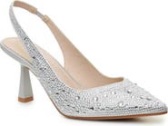 Nicole Miller Rhinestone Slingback Pump