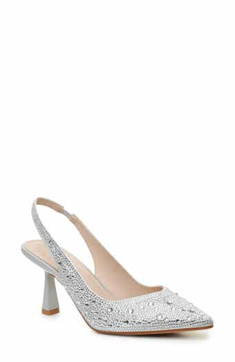 Nicole Miller Rhinestone Slingback Pump