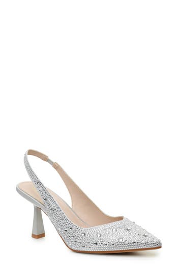 NICOLE MILLER NICOLE MILLER RHINESTONE SLINGBACK PUMP