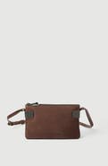 Brunello Cucinelli Essence mini shoulder bag in suede with precious bands