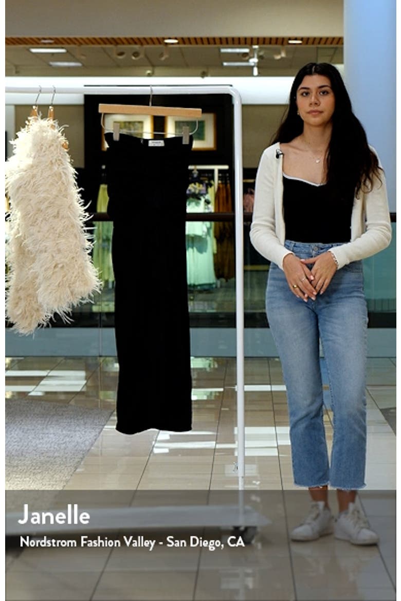 Arla Draped Stretch Silk Maxi Skirt video