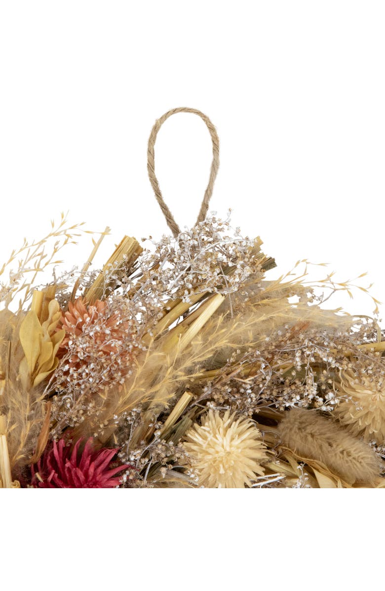 Northlight Pampas Grass and Dried Fall Harvest Floral Wreath - 11", Alternate, color, 
