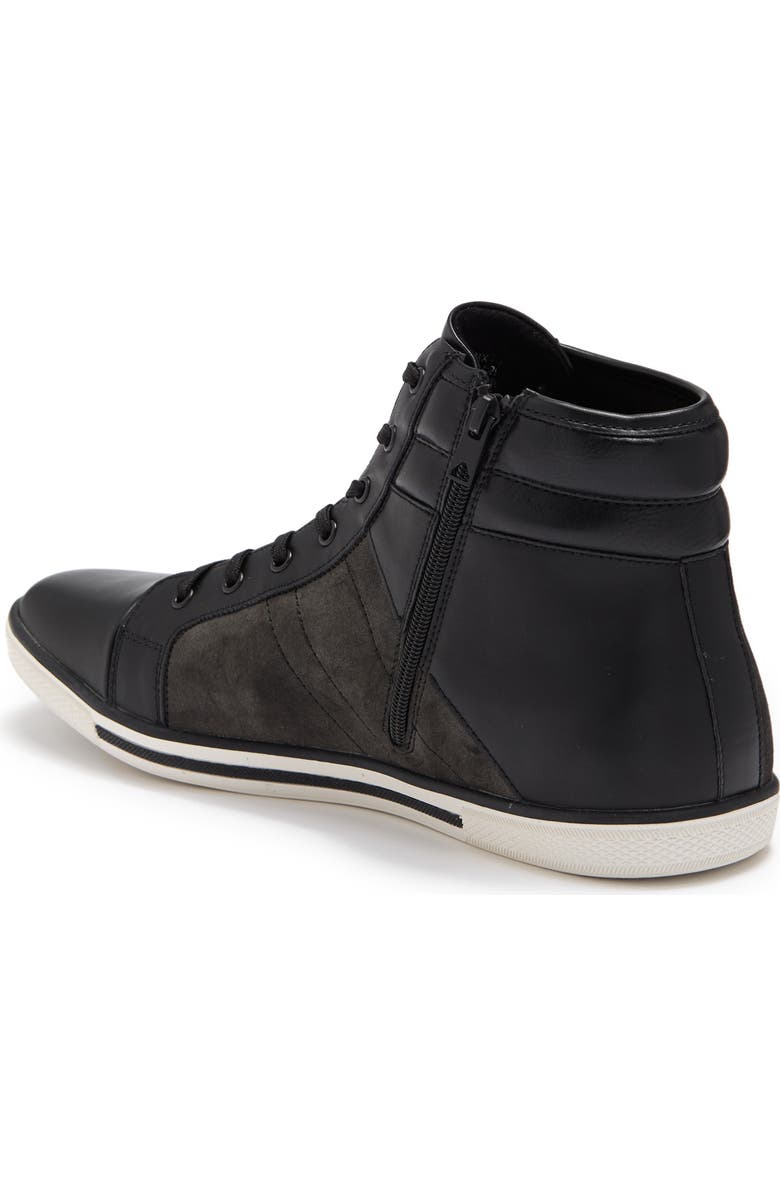 Reaction Kenneth Cole Center High-Top Side Zip Sneaker, Alternate, color,