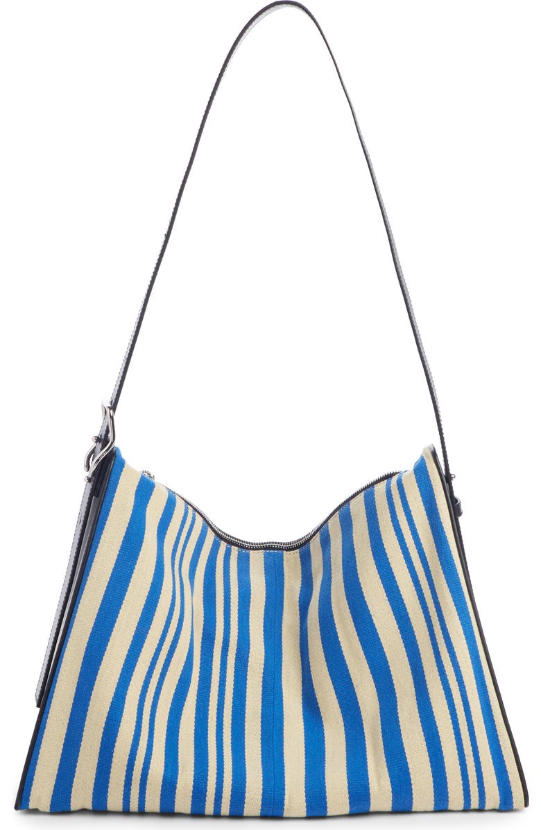 Loewe Berlingo Stripe Canvas Crossbody Bag, Main, color,