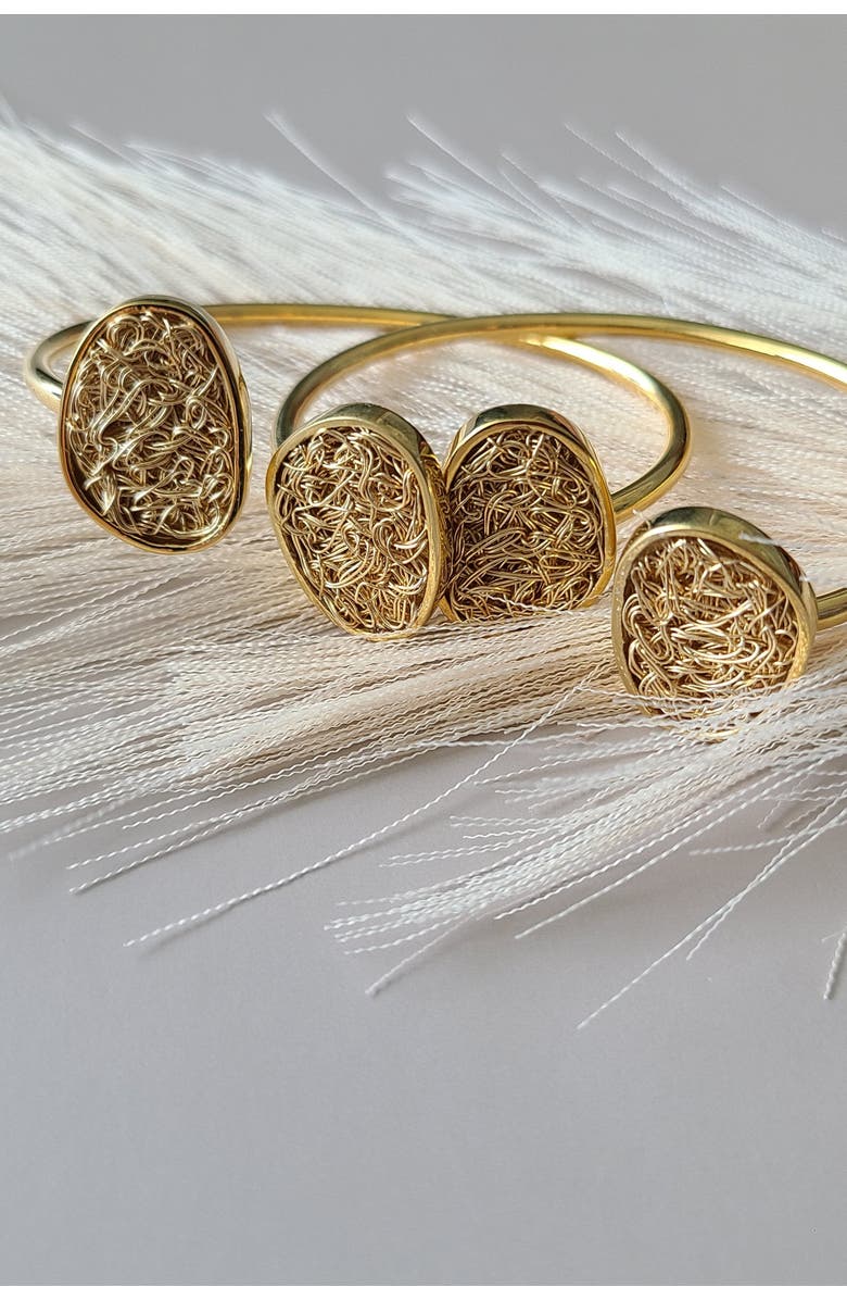 Daniela Millan Jewelry Element Bangle Bracelet, Alternate, color, Gold