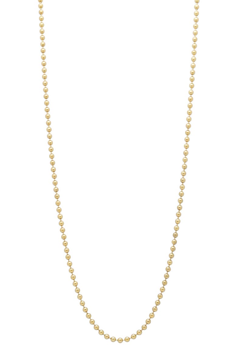 Ball Chain Necklace, Main, color, YELLOW GOLD