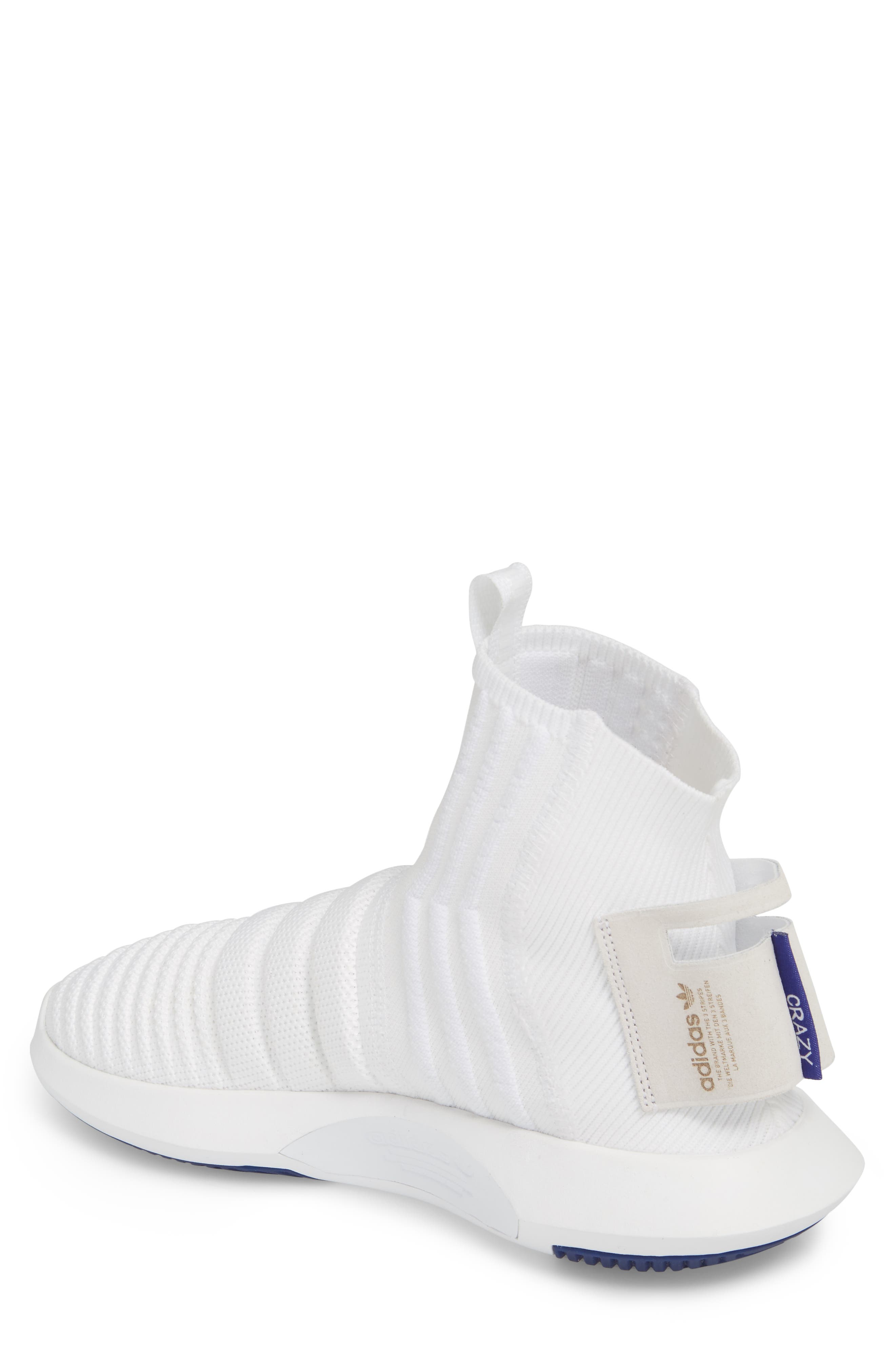 adidas Crazy 1 ADV Sock Primeknit Sneaker, Alternate, color, 