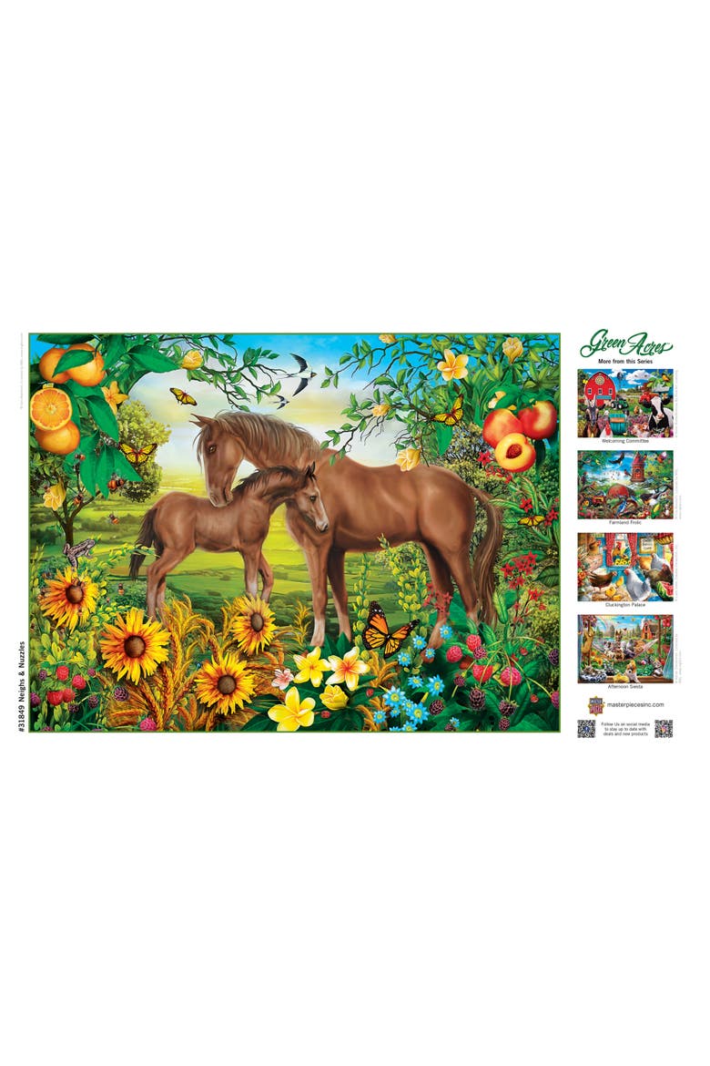 Neighs & Nuzzles 300 Piece Jigsaw Puzzle, Alternate, color, Multicolor