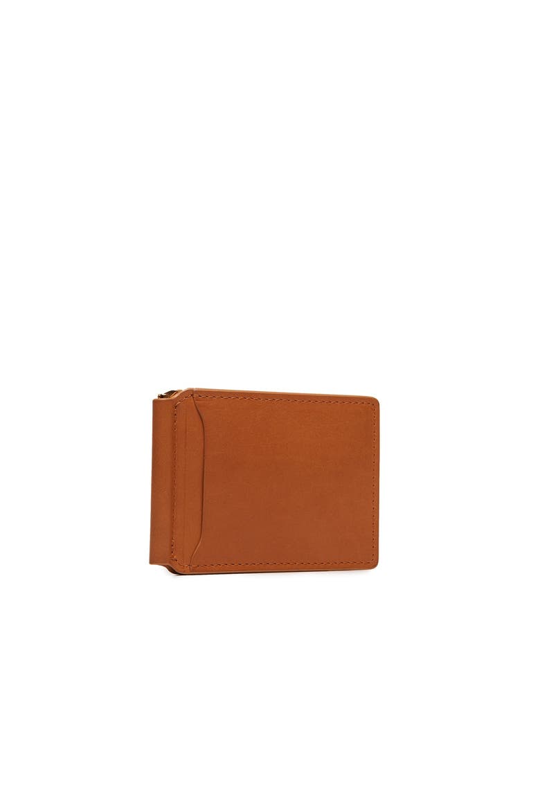Spencer Leather Money Clip Wallet, Alternate, color, Tan