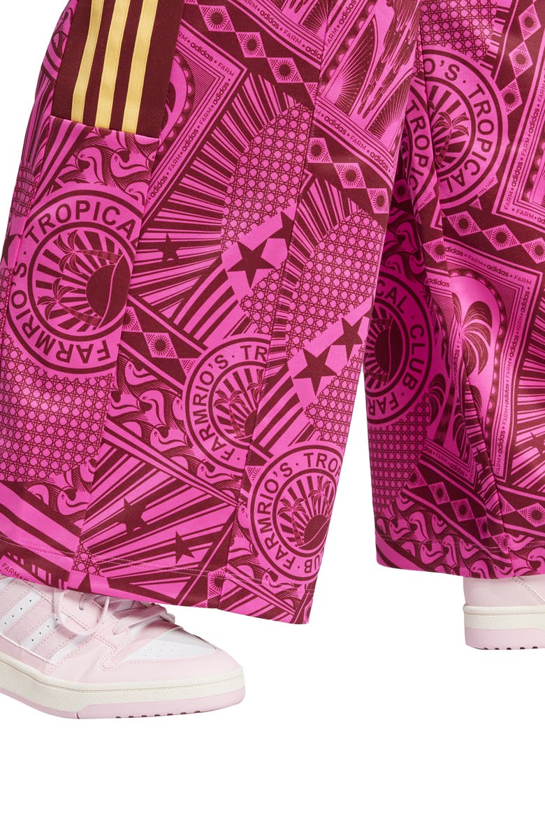 adidas x FARM Rio Oasis Night Tiro Wide Leg Pants, Alternate, color, 