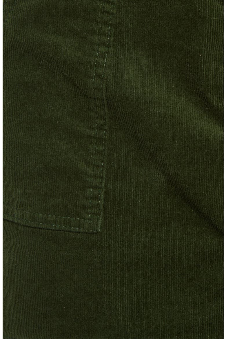 Corduroy A-Line Miniskirt, Alternate, color, DEEP GREEN