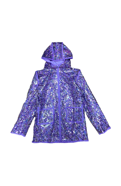 LOLA + THE BOYS LOLA + THE BOYS SEQUIN MAGIC RAIN JACKET