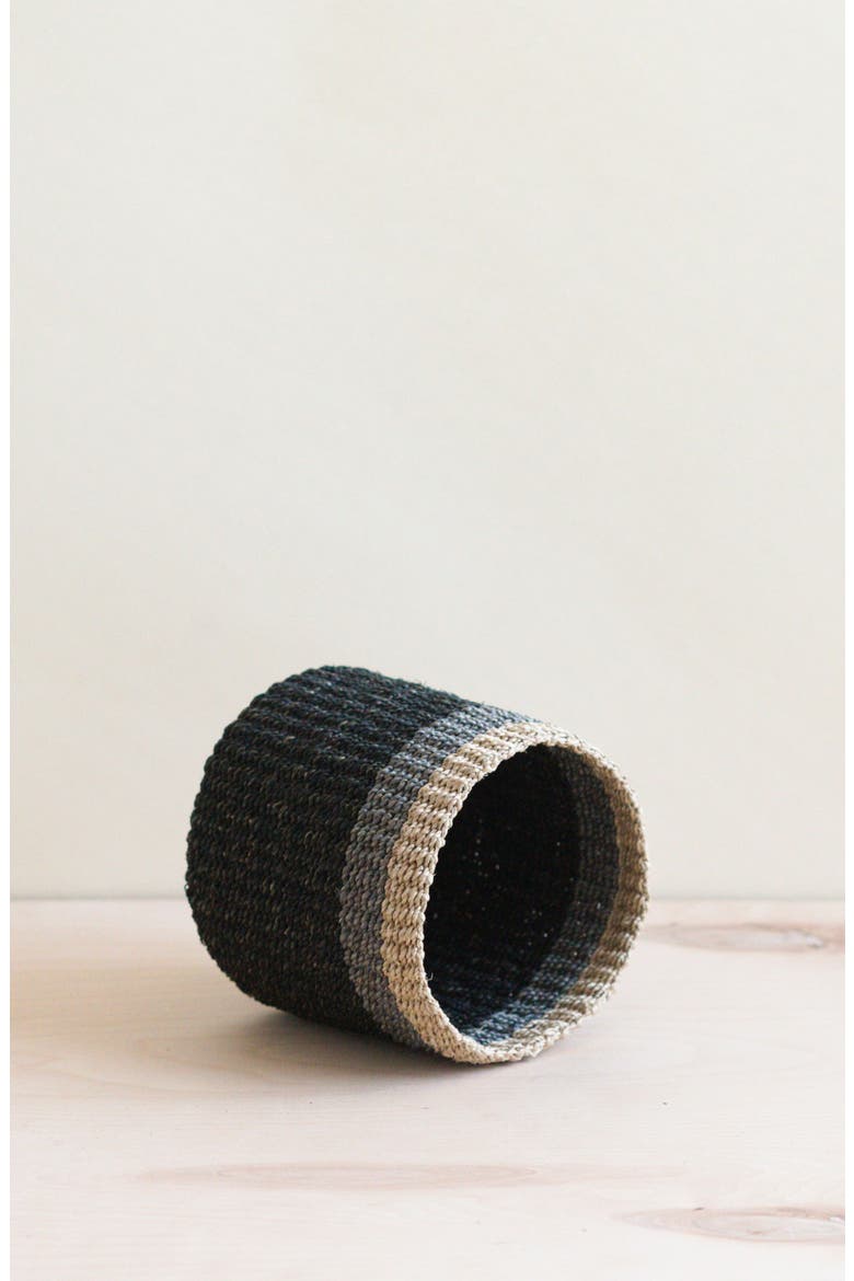 Cylinder Mini Tabletop Basket, Alternate, color, Black
