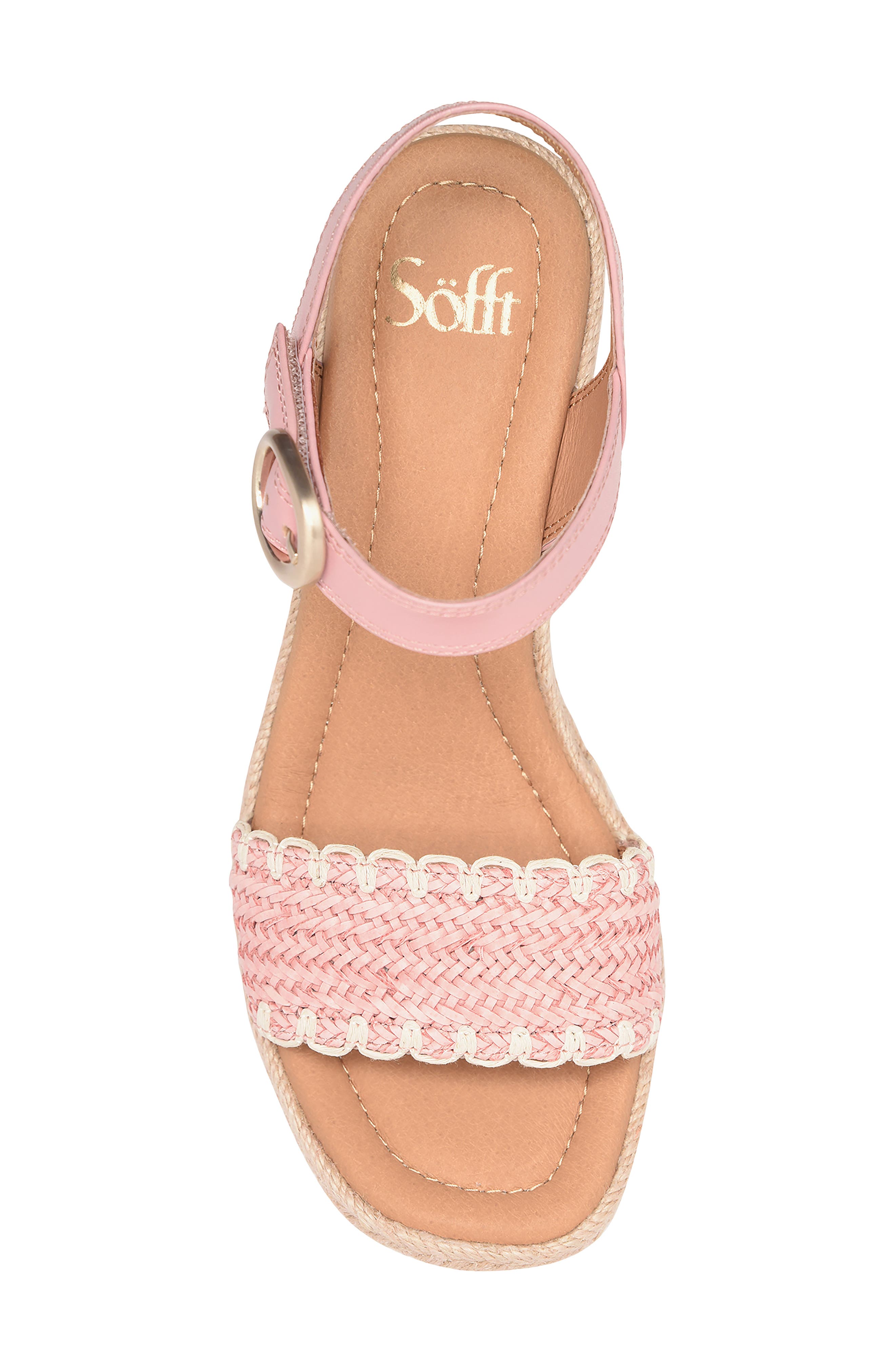 Inez Wedge Sandal, Alternate, color, CIPRIA PINK