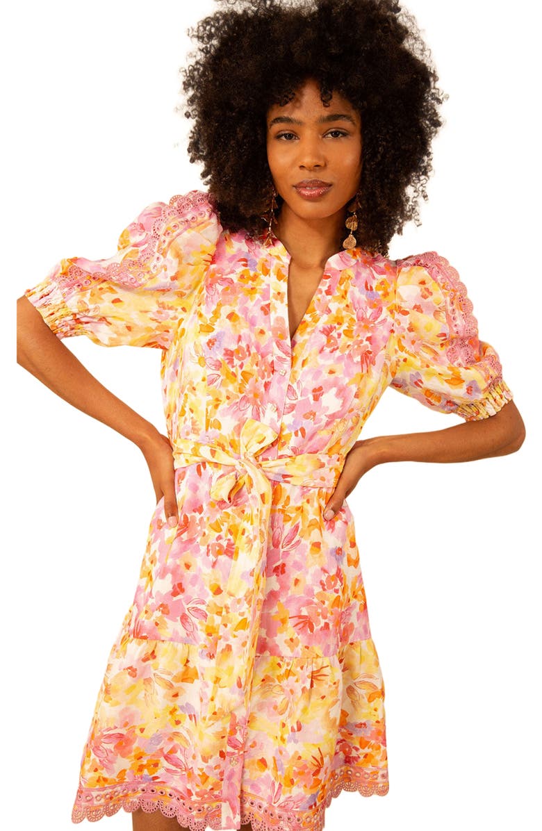 Hale Bob Hayden Linen Dress, Alternate, color, 