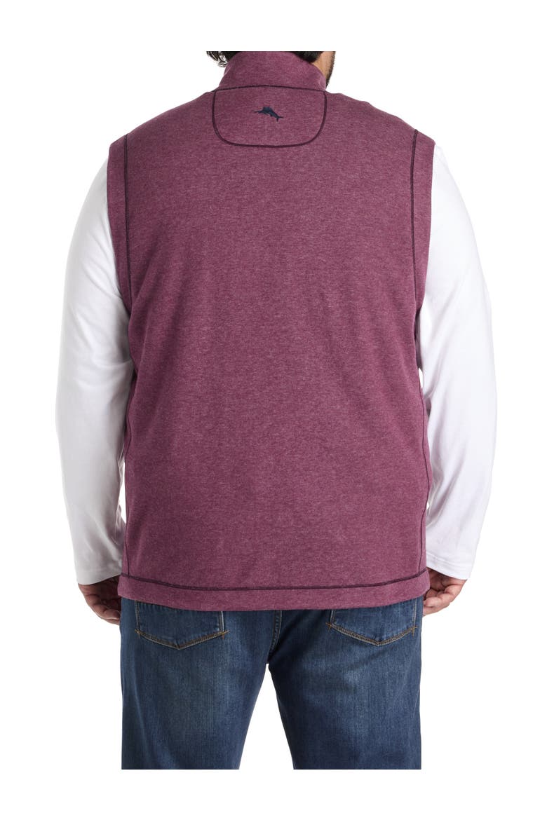 Big & Tall Flip Coast Reversible Vest, Alternate, color, DK COBALT HEATHER