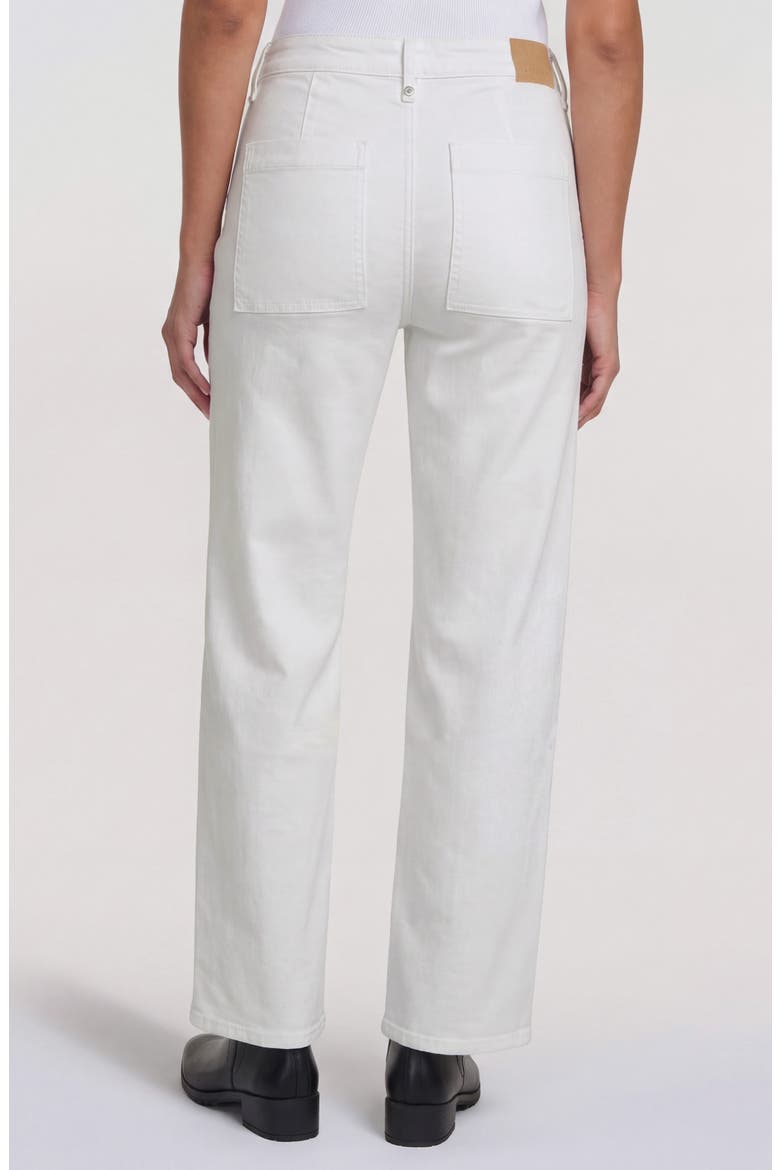 Nixie Slim Straight Leg Jeans, Alternate, color, CHALK