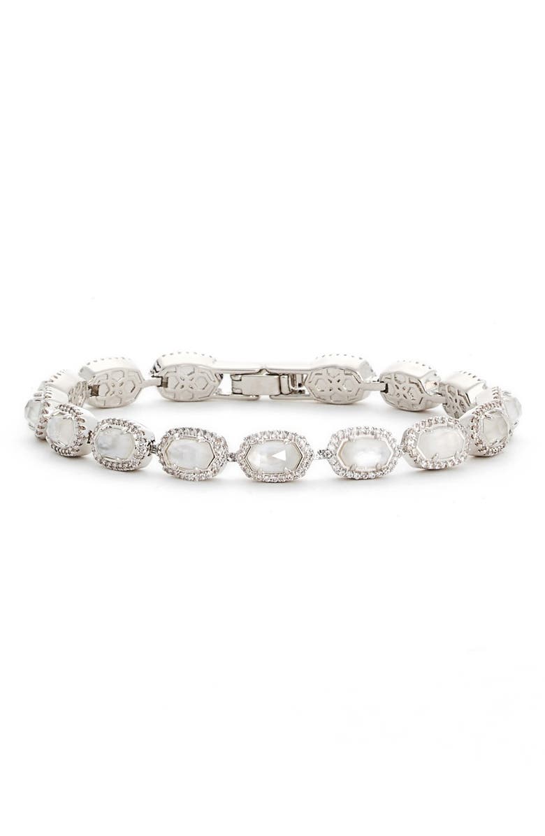 Kendra Scott 'Cole' Crystal Line Bracelet, Main, color, 