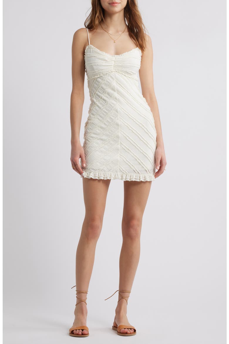 Taryn Chevron Texture Dress, Main, color, MOONLIGHT IVORY