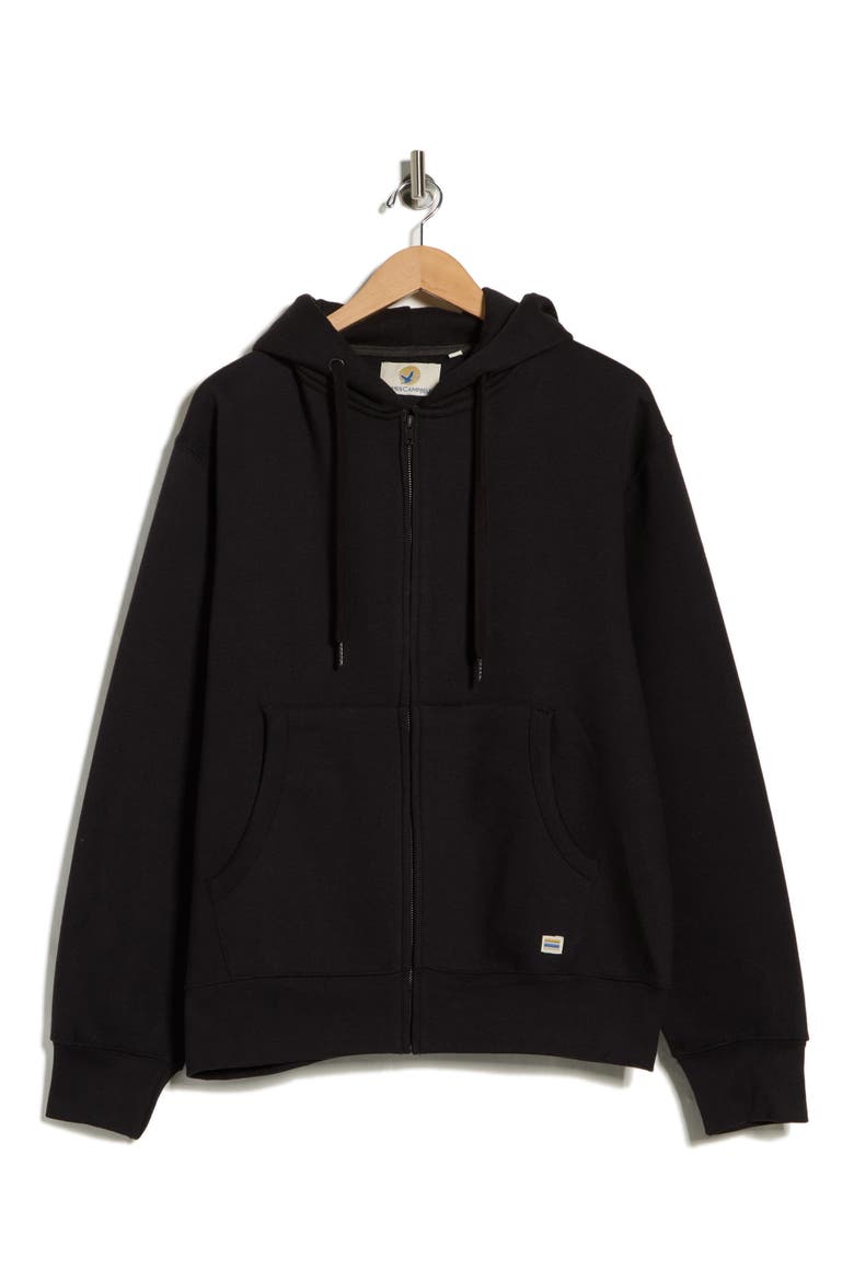 Sierra Knit Zip Hoodie, Alternate, color, BLACK