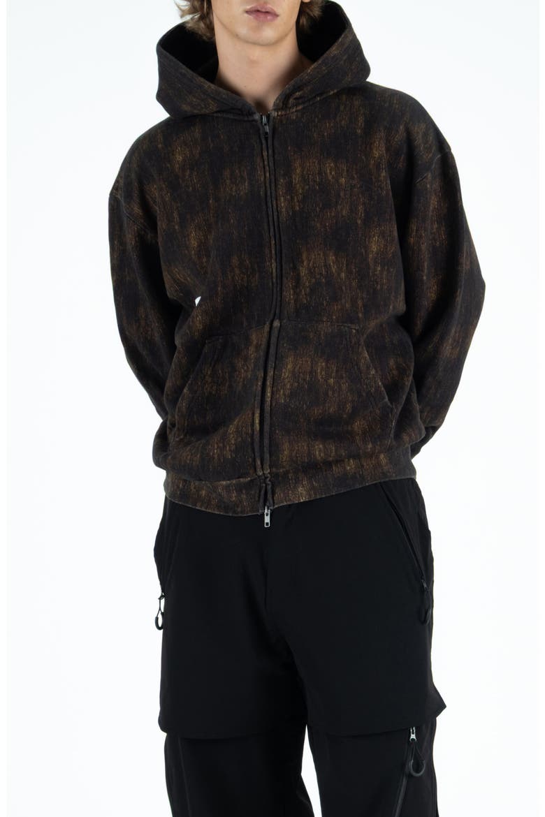 Bushill Camo Cotton Fleece Zip Hoodie, Alternate, color, CAMO