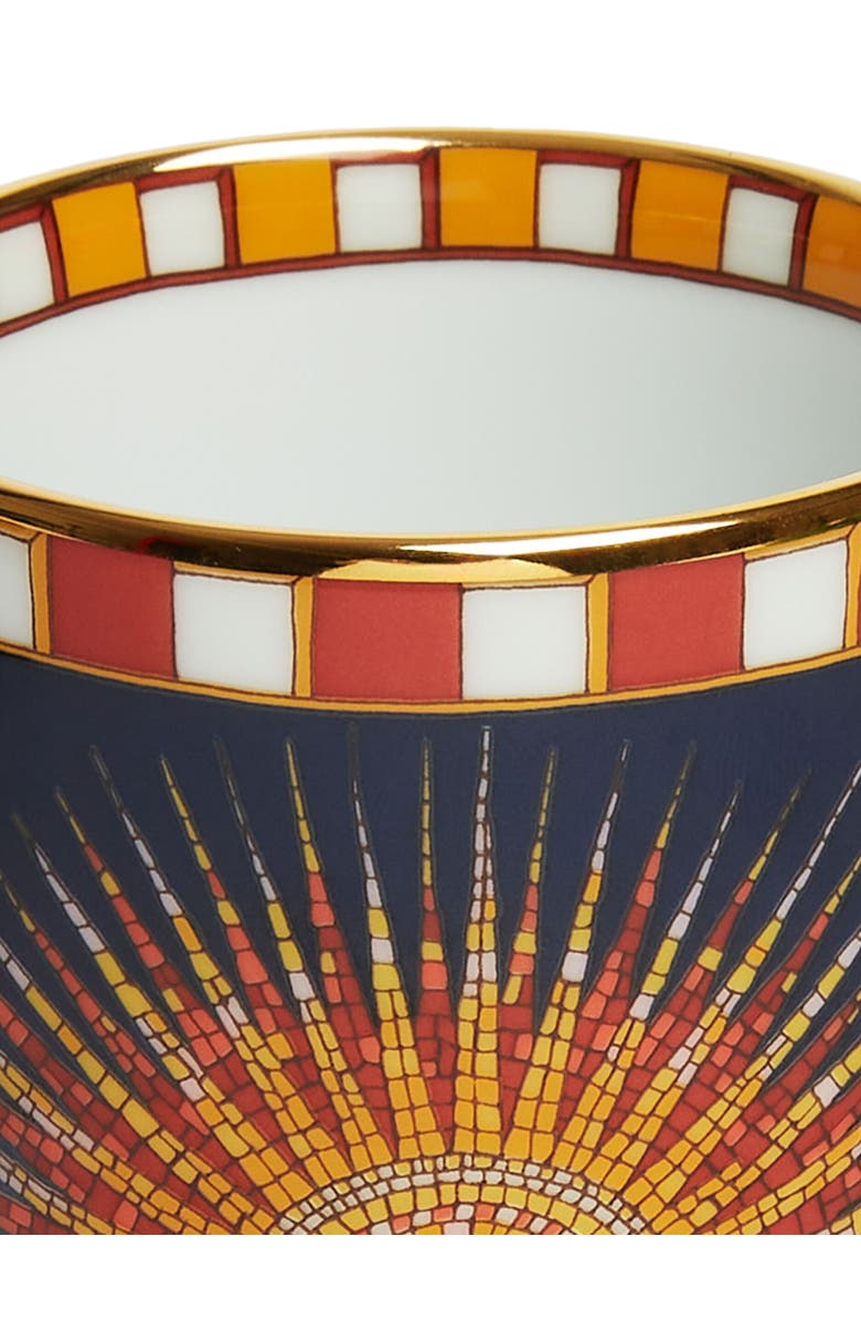 La DoubleJ Decorative Cup, Alternate, color, Sunrays Midnight Blue