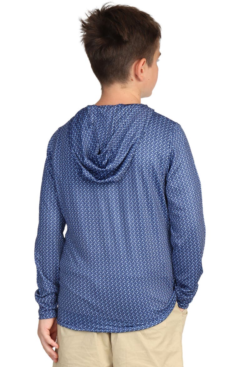 Kids' Golf Tee Performance Hoodie, Alternate, color, NAVY