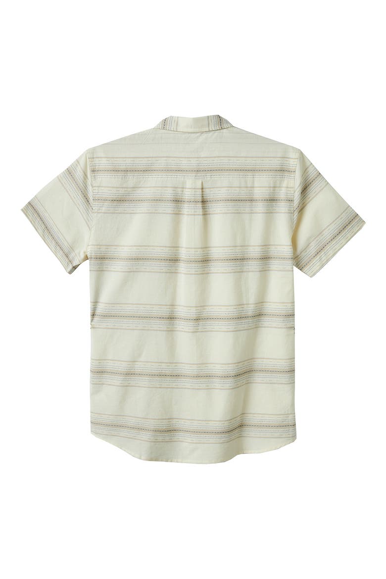Kids' Crestmont Stripe Short Sleeve Button-Up Shirt, Alternate, color, BONE