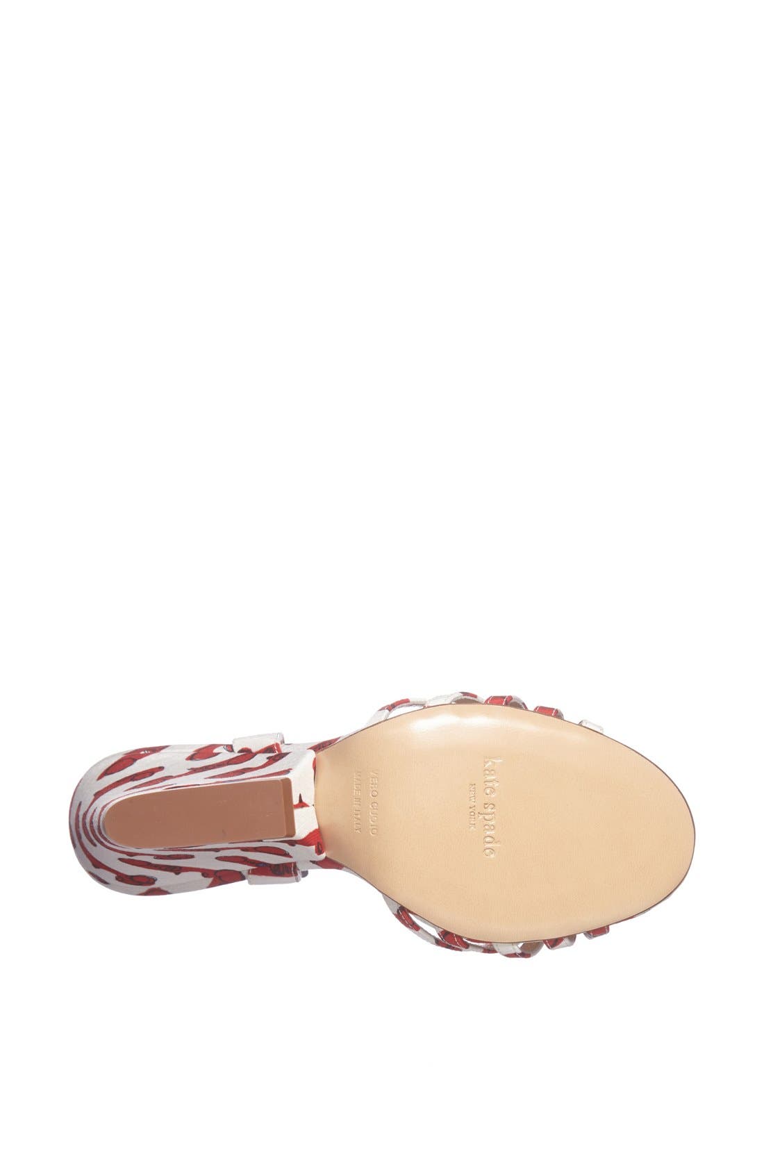 'ivana' sandal, Alternate, color, LACQUER RED PRINT FABRIC