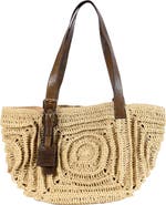 Forever & Always Shoes Giorgia Hand Woven Shoulder Bag with Leather Straps