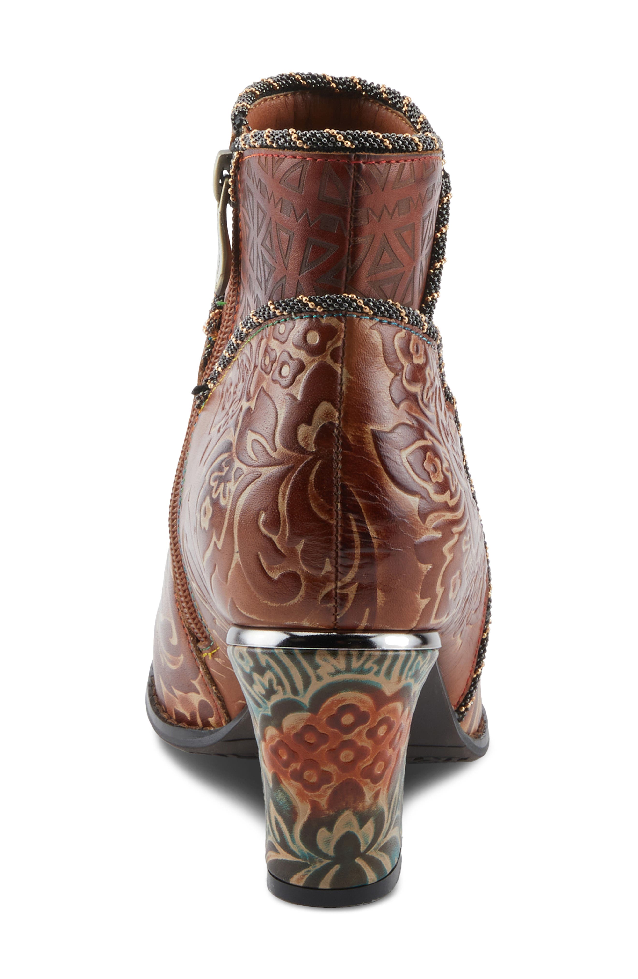 L'Artiste by Spring Step Cherish Bootie, Alternate, color, Brown Multi