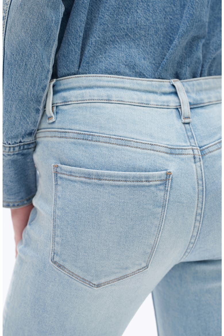 Low Rise Bootcut Jeans, Alternate, color, LIGHT BLUE