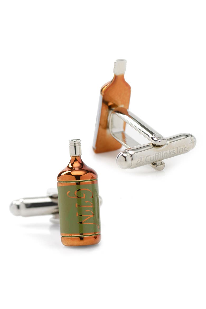 Gin & Tonic Cuff Links, Alternate, color, SILVER MULTI