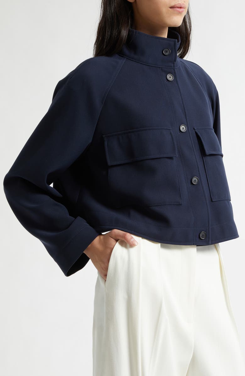 BOSS Jotana Wrinkle Resistant Crepe Jacket, Alternate, color, Sky Captain