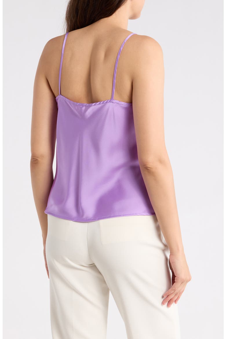 V-Neck Satin Camisole, Alternate, color, NEON LAVENDER