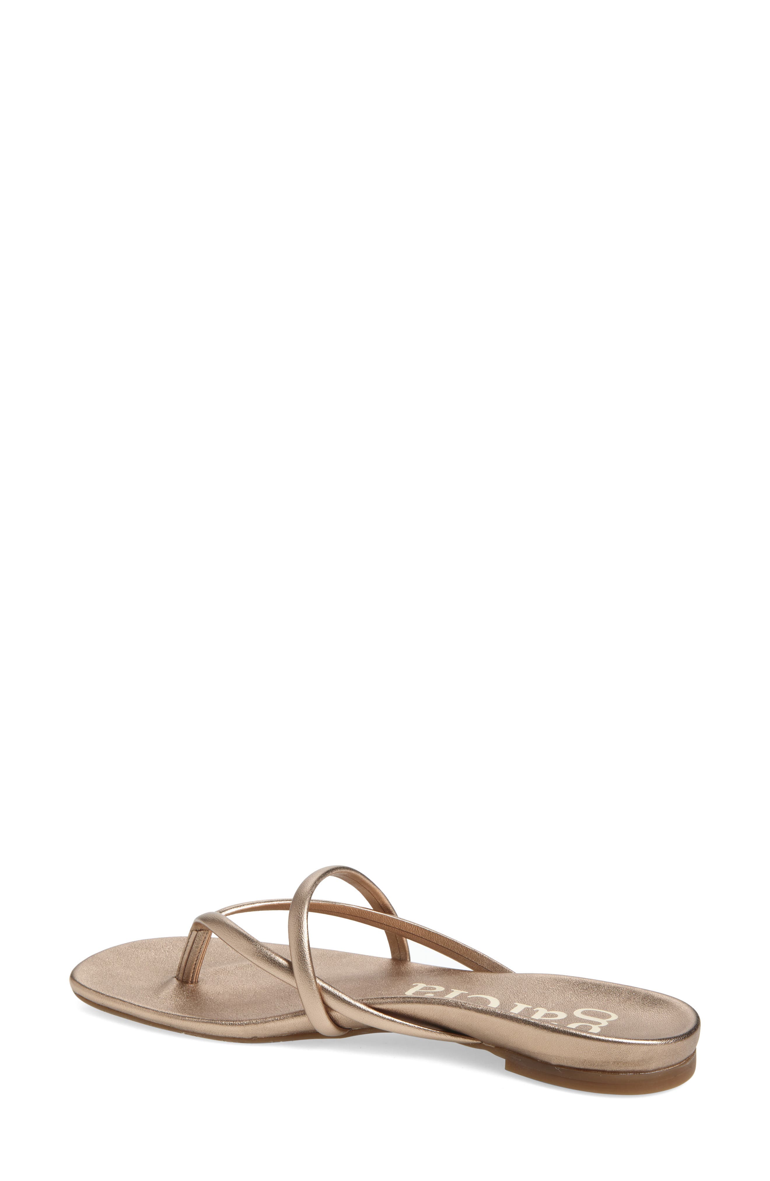 Pedro Garcia Belany Flip Flop, Alternate, color, Rose Gold Nappa Lame
