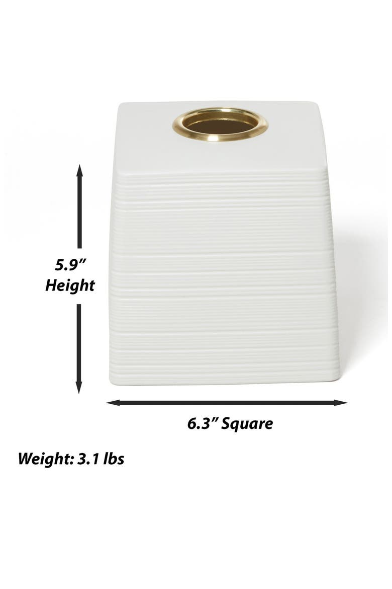 Dubai Tissue Cover, Alternate, color, WHITE