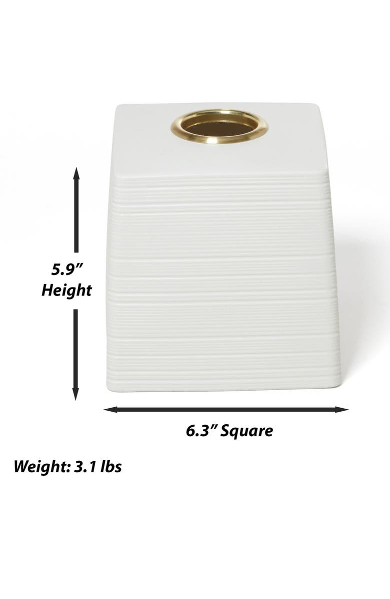 ROSELLI TRADING COMPANY Dubai Tissue Cover, Alternate, color, White