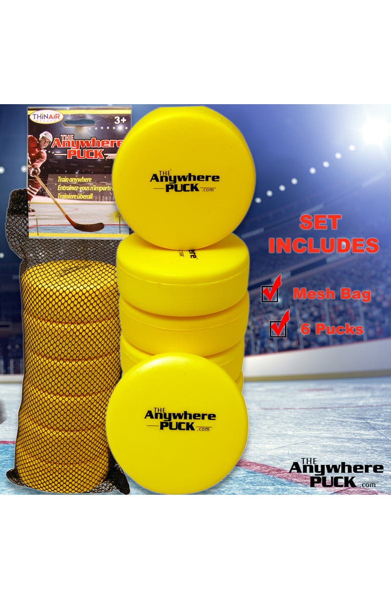 Anywhere Sports Yellow Foam Hockey Training Set, Alternate, color, Multicolored