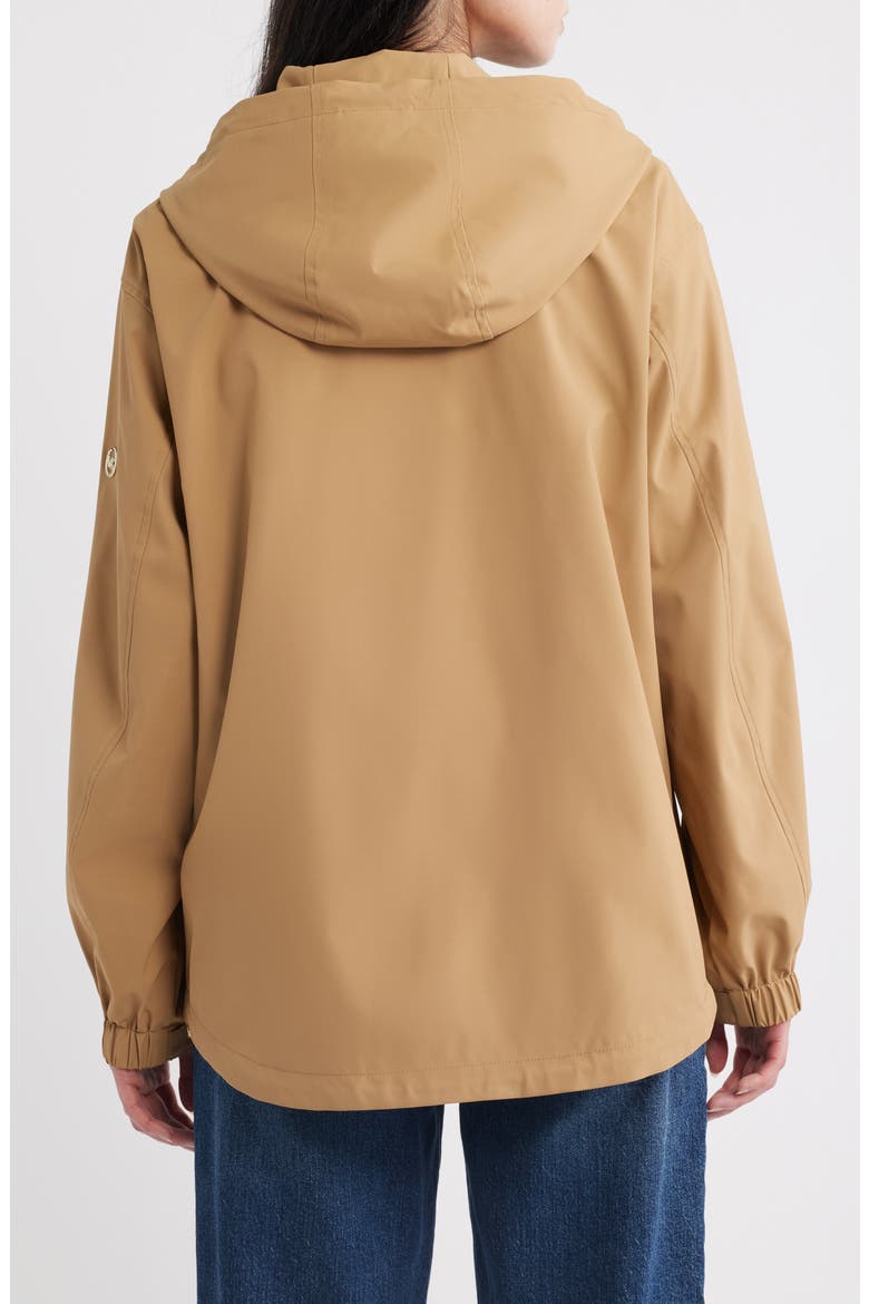 Water Resistant Hooded Jacket, Alternate, color, DARK CAMEL