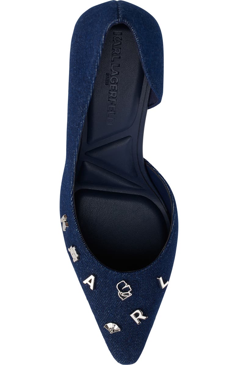 KARL LAGERFELD PARIS Kipton Half d'Orsay Pump, Alternate, color,