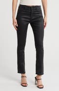 AG Mari Faux Leather Slim Straight Leg Jeans