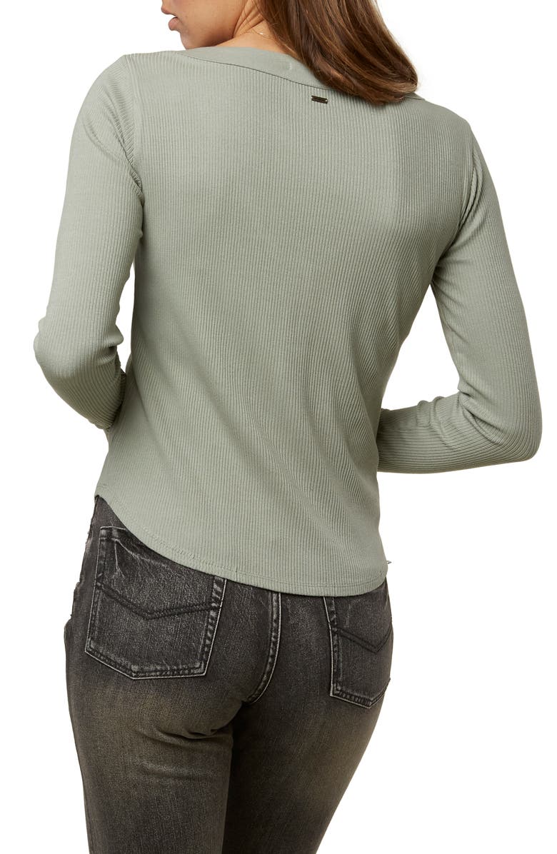 O'Neill Riell Rib Henley Top, Alternate, color,