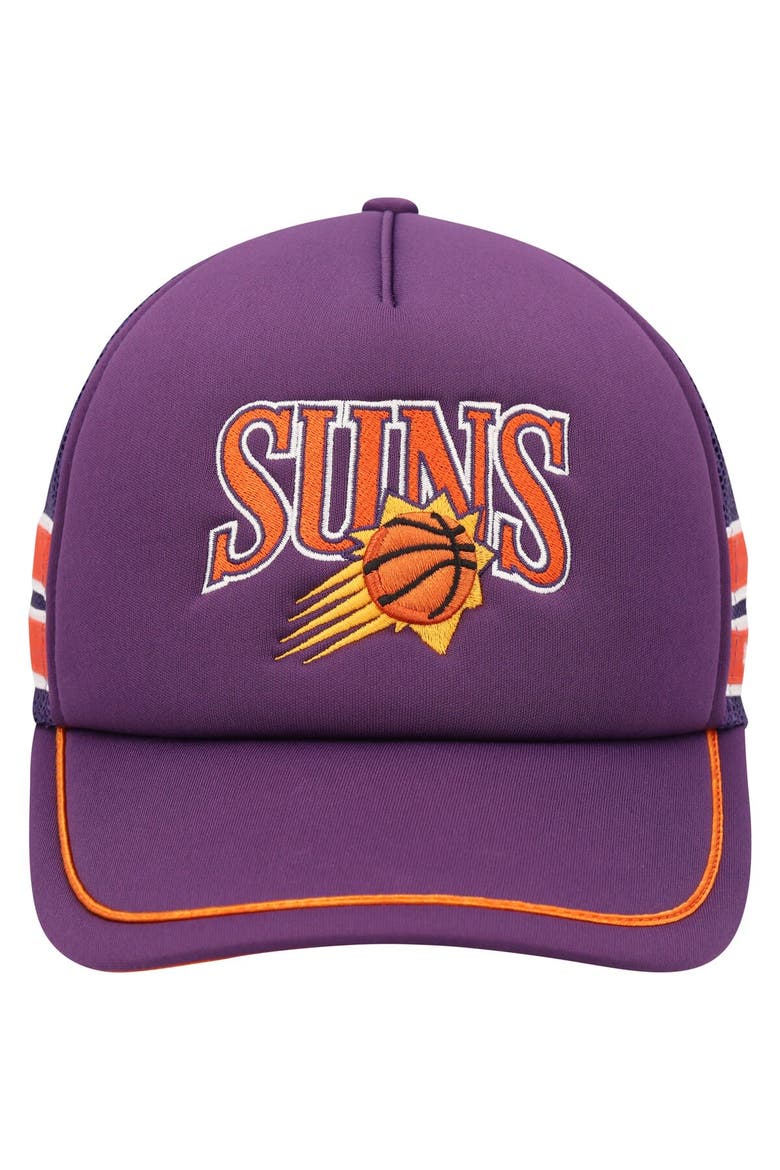 Men's '47 Purple Phoenix Suns Sidebrand Stripes Trucker Adjustable Hat, Alternate, color, Purple