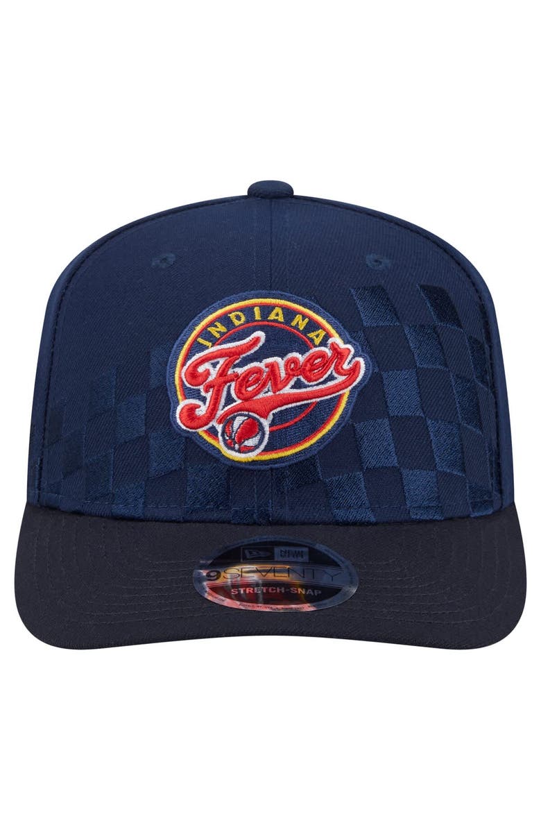 New Era Unisex New Era  Navy Indiana Fever 9SEVENTY Checkerboard Print Adjustable Hat, Alternate, color, Navy