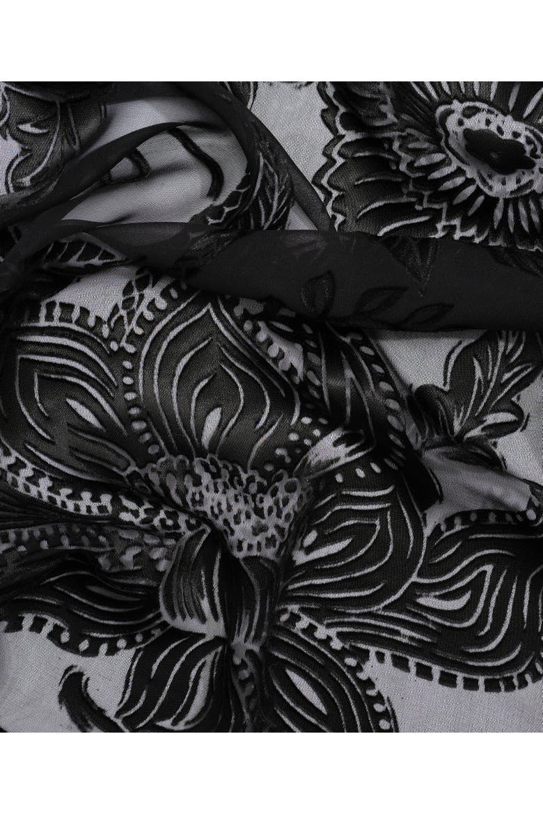 Sunkissed Silhouette Occasion Wrap, Alternate, color, Black