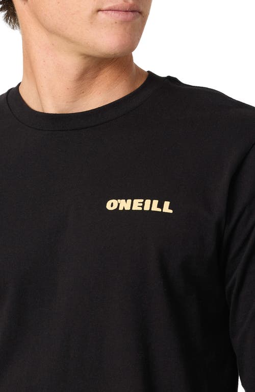 O'neill Vibez Long Sleeve Graphic T-shirt In Black