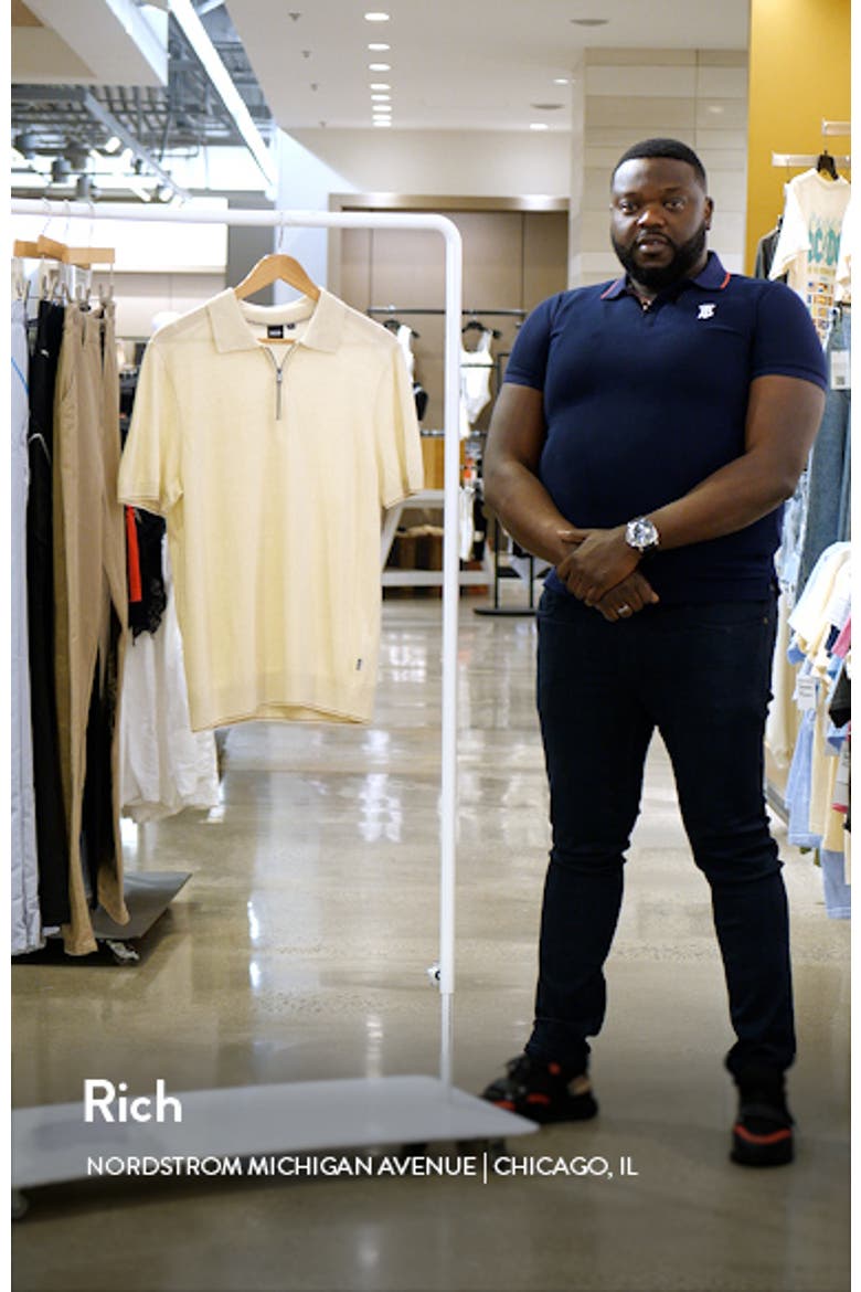 Trieste Linen Blend Zip Polo Sweater video