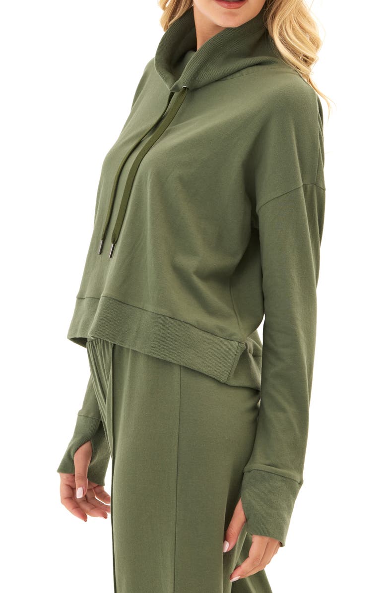 Threads 4 Thought Shai Cozy Fleece Cowl Neck Sweatshirt, Alternate, color, 